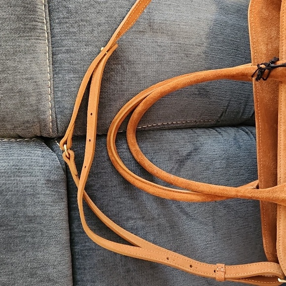 Claudia Firenze Tan Italian Suede  Handbag/crossbody/shoulder Bag - Picture 13 of 13